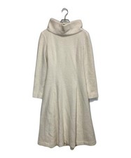 CHANEL                    Angora Blend Coco Mark Button Dress ivory P16636W02671