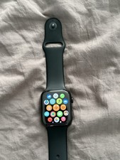 Apple Watch Series 4 44 mm Space Black Stainless Steel Case with Black Sport...