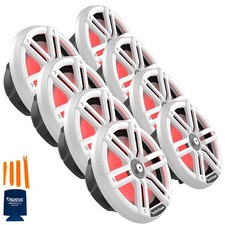 Rockford Fosgate 4 Pair M2-8 Marine 2-Way System - White  Stainless Grilles