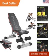 Adjustable Weight Bench for Full Body Workout; Foldable Bench Press Bench of ...