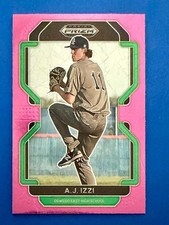 2022 Panini Prizm Draft Picks - A.J. Izzi #PDP126 Neon Pink **Free Shipping**
