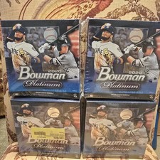 2020 Bowman Platinum MLB Baseball Mega Box Sealed 1 Auto Per Box Lot of 4