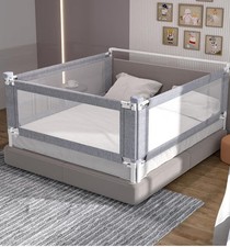 3-Piece Queen Size Bed Rail for Toddlers - Adjustable Baby Bed Rail Guard, Kids