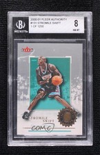 2000-01 Fleer Authority Rookie 1 of 1250 /1250 Stromile Swift #131 BGS 8 0u6a