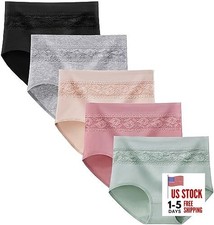 Women's Underwear Cotton Tummy Control High X-Large Multi - A04 - 5 Pack