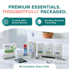 20 Piece Unisex Travel Hygiene Kit with Toiletries Personal Care Essentials...