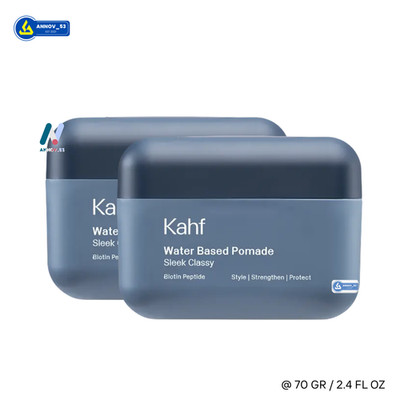 KAHF MEN Water Based Pomade Hold & Shiny Wet Look Sleek Classy Moist 70g