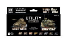 Vallejo Model Color Utility Paint Set Wwii Historic Military Shades
