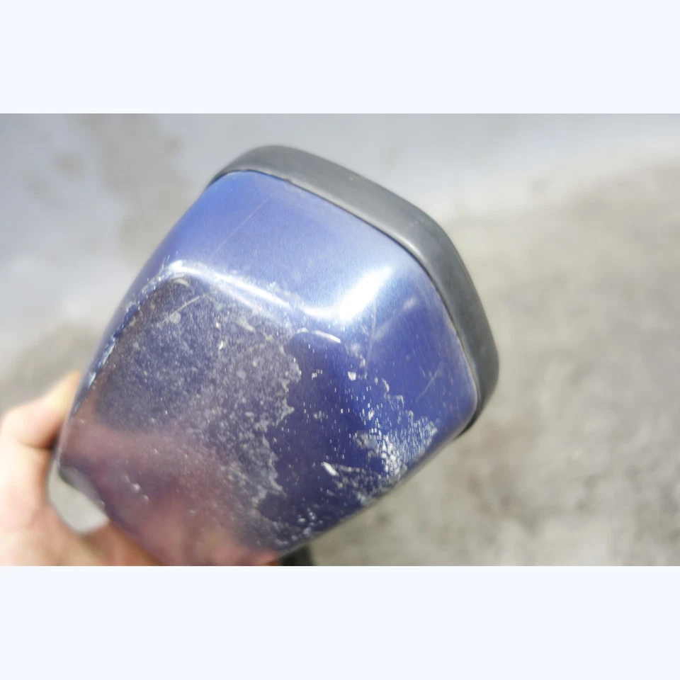 Espejo retrovisor lateral izquierdo BMW E24 serie 6 1980-1989 dañado de fábrica azul real OEM Foto 4 de 4