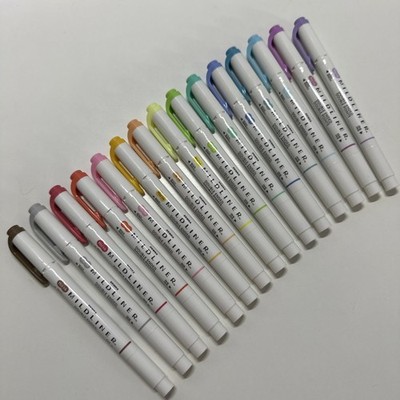 Zebra Mildliner Creative Marker Highlighter 15 Pack Double Ended Assorted Colors