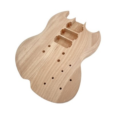 New HHH Pickups Mahogany Guitar Body Unfinished 3 Pickups for Guitar DIY Project
