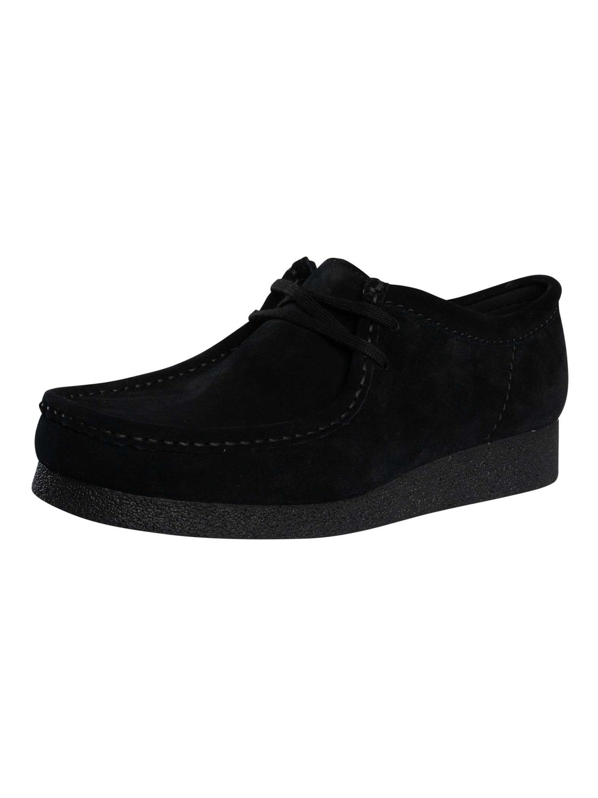 Clarks Wallabee Evo Suede Shoes, Black - 10.5 UK