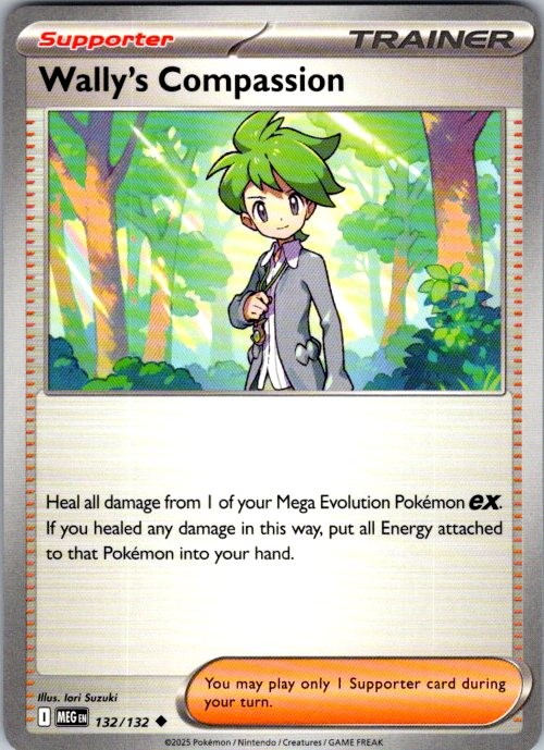 Pokemon | ME01: Mega Evolution | Wally's Compassion - | 132/132 | Normal | NM