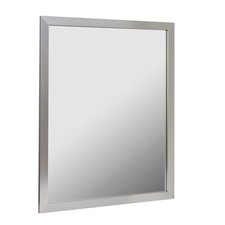 Foremost AM2430P-BN 24" W x 30" H Modern Aluminum Framed Bathroom Wall Mirror