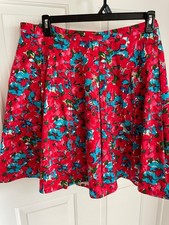 Talbots Red/Turquoise/Green Circle Skirt – Size 18WP