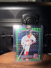 Bowman 2025 Chrome Green Geometric Refractor /99 Franklin Arias Red Sox #BCP-67