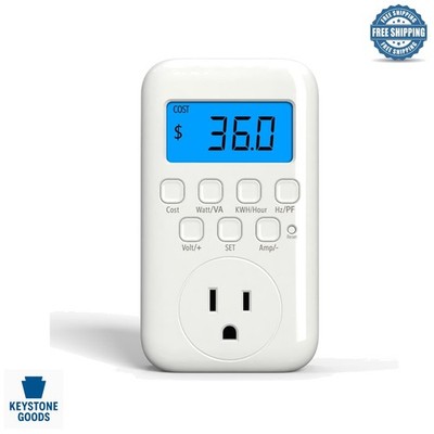 Digital Watt Meter Plug with Backlight & 9 Display Modes
