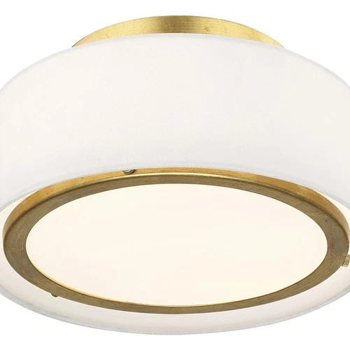 Crystorama FUL-903-GA Fulton Semi-Flush Mount Antique Gold - Picture 4 of 9