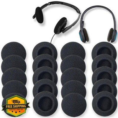 QPOIBSD 20pk Headset Earpad Covers Black for Plantronics