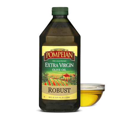Robust Extra Virgin Olive Oil - 68 Fl Oz (2 L) First Cold Pressed Olive Oil for