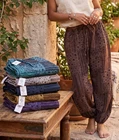 Women's Geometric Block Print Multi Patch Cotton Harem Pant Wholesale Mix Lot