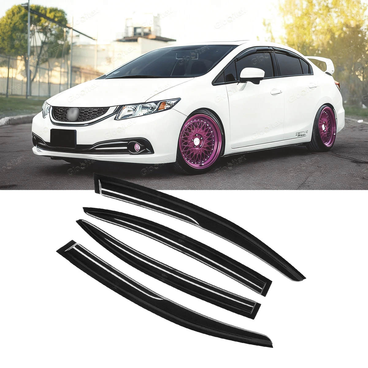 Sun Visors, Wind & Bug Deflectors for 2012 Honda Civic for sale | eBay