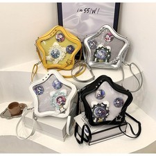 Star Shape Ita Bag - Women's Crossbody Backpack Purse, PU Leather Cute Aesthetic