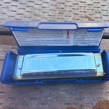 HOHNER Chromatic Harmonica 260/40 Key of C Silver Chrome High Polish w/ Case