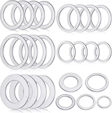 Sadnyy 20 Pcs Saw Blade Bushing Set Arbor Adapter Ring Silver 