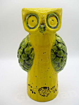VINTAGE BITOSSI ROSENTHAL NETTER OWL WITH WINGS FIGURINE ~ 10 1/2'' ~ MCM