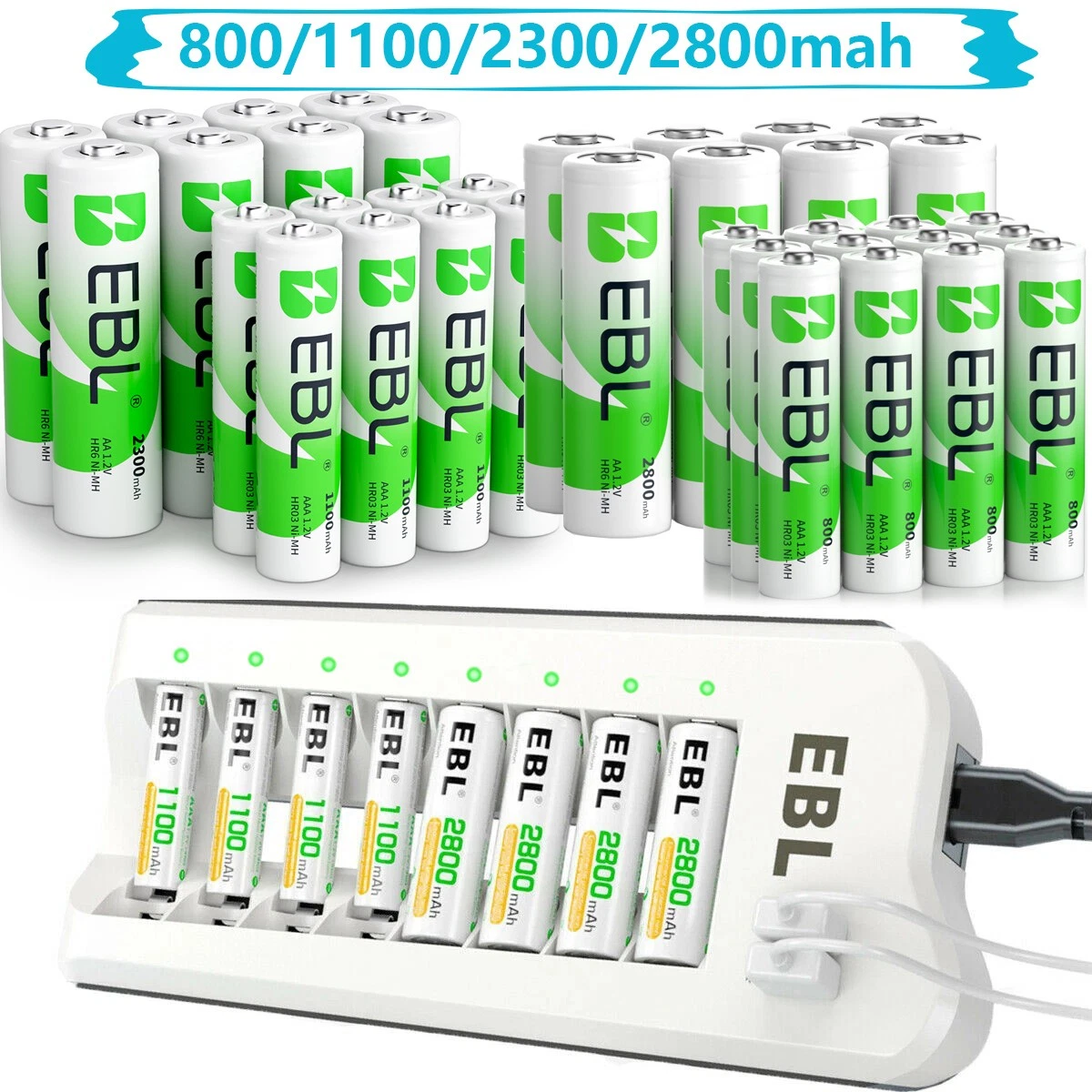 Xtreme Power Oplaadbare AA / HR6 Ni-Mh Batterijen  4 Stuks 2000 Mah Adr00076 M1 Big