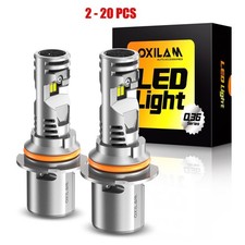 Oxilam 9007 Led Headlamp Super Bright Bulb White 40000lm 6500k Hilow Beam 2-20x