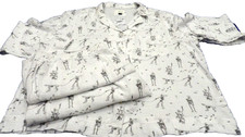 Juego de pijama de gasa American Eagle Lounge Halloween esqueleto talla XXL NUEVO CON ETIQUETAS 100 % algodón