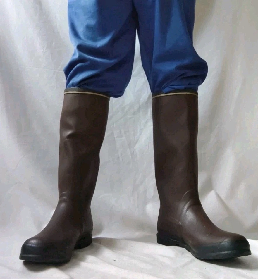 Rubber Boots Waders Wellies Vintage Rubber Caucho Botas Caza Pesca ViKING 49