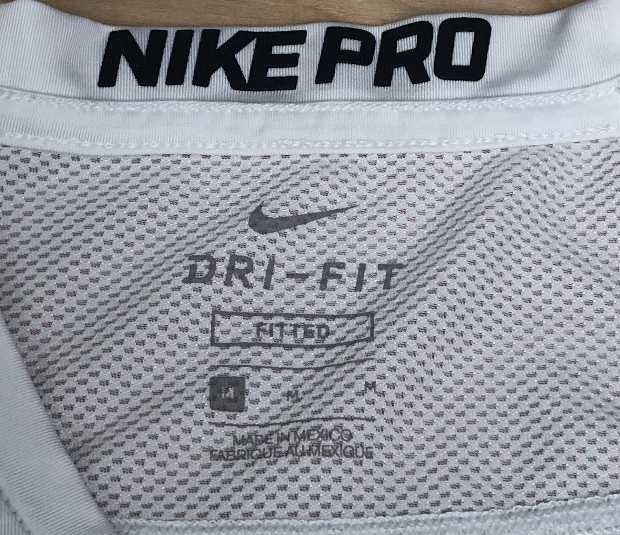 Nike Pro Training White Mesh Trim Athletic Tank Top Breathable Mens Sz M. thumbnail 4