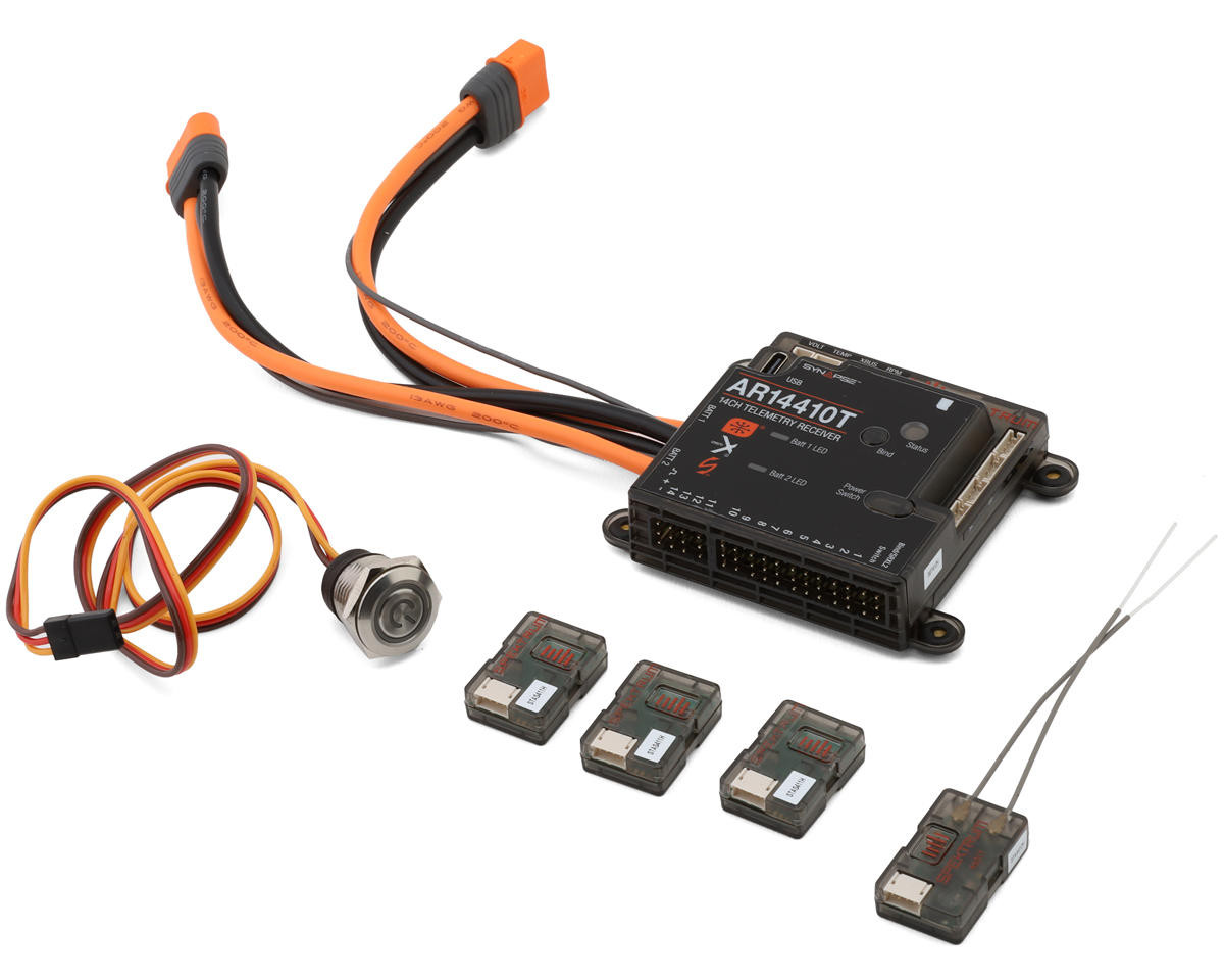 Spektrum RC AR14410T 14-Channel PowerSafe Telemetry Receiver [SPMAR14410T]