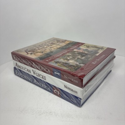 Notgrass Exploring America Curriculum 2019 American Voices 3 Vol Set NEW