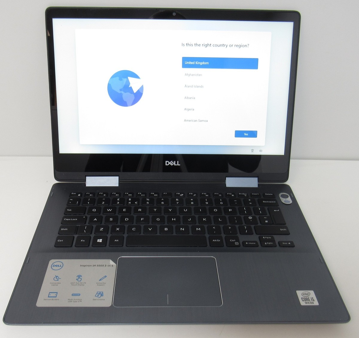 Dell Inspiron 14 5491 2in1, i5-10210U, 8GB RAM, 240GB SSD, Win 11 14
