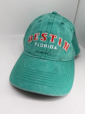 Destin Florida Teal Ball Cap Hat Adjustable
