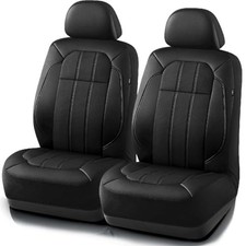 Car Seat Covers, Breathable Leather Seat Covers, Car Seat Front Seats black