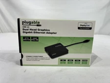 Plugable USB 3.0 Dual Head Graphics Gigabit Ethernet Adapter USB3-3900DHE