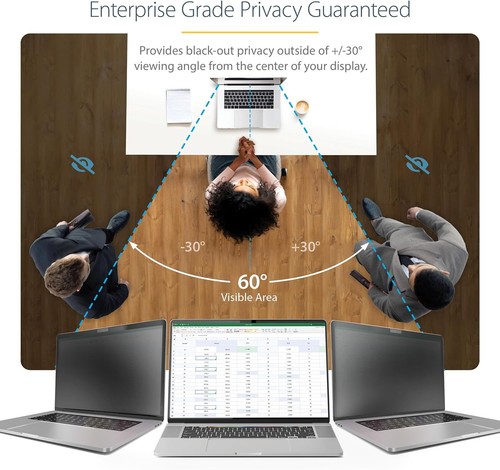 StarTech.com 14-inch MacBook Pro 21/23 Laptop Privacy Screen, Anti-Glare Privacy - Photo 7/7