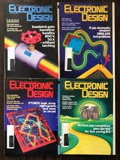 Electronic Design Magazine, 1986 July and August - Lot of 4