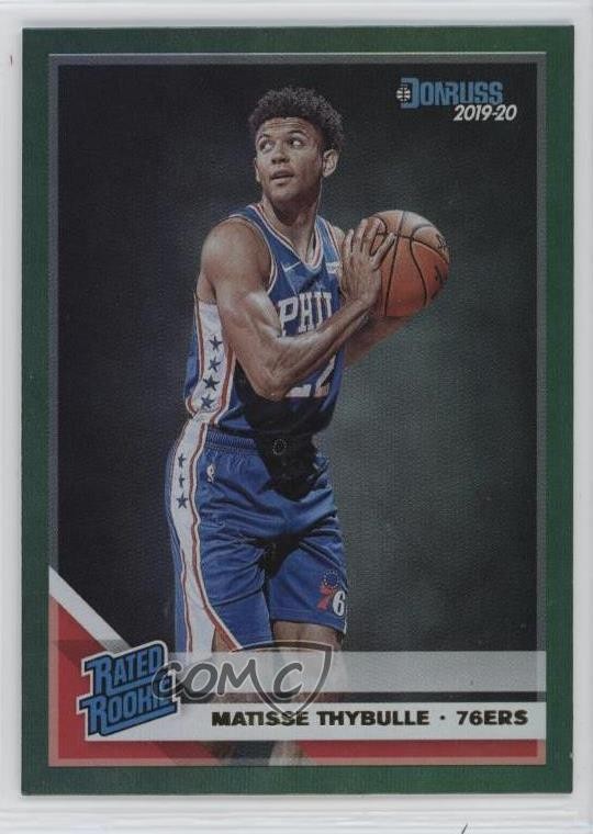 2019-20 Panini Donruss Rated Green Flood Matisse Thybulle #219 Rookie RC 10k8