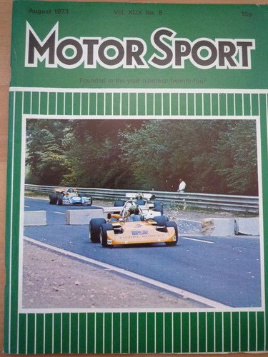 MOTOR SPORT AUG 1973 Ford Escort RS 2000 BMW Audi NSU DAF 66SL Austin Rally GP