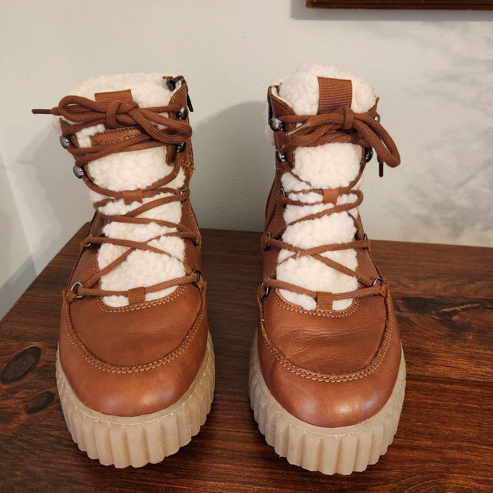 Botas Marc O'Polo Bianca con cordones al tobillo talla 41, EE. UU. 9,5 Foto 2 de 4