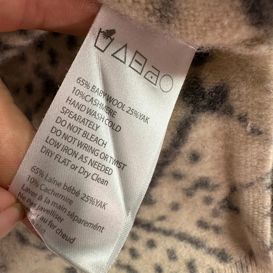 Свитер женский HWR Anthropologie XS шерсть як кашемир смесь геометрический V-образный вырез - Изображение 4 из 4