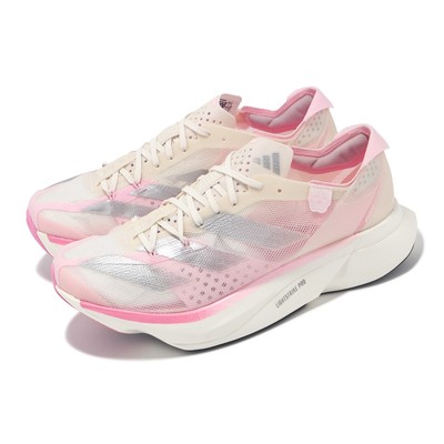 adidas Adizero Adios Pro 3 M White Pink Men Unisex Running Shoes IG6440