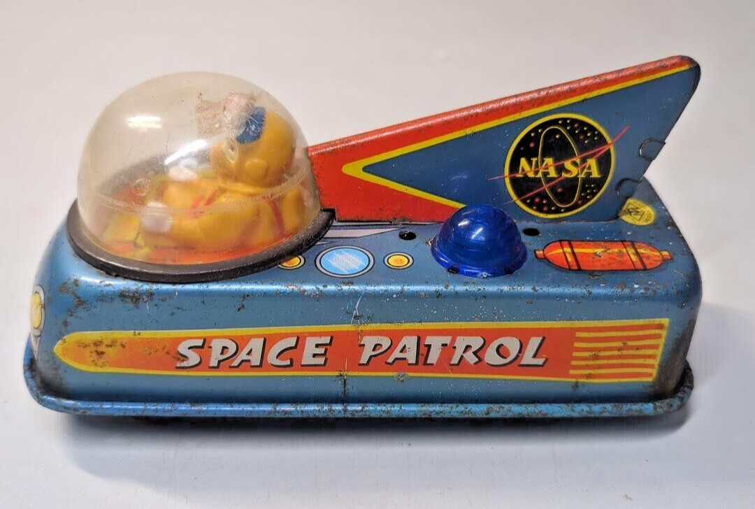 Vitre De Cockpit Pour Space Fighter Marusan – Jouet En Tôle – Made In Japan