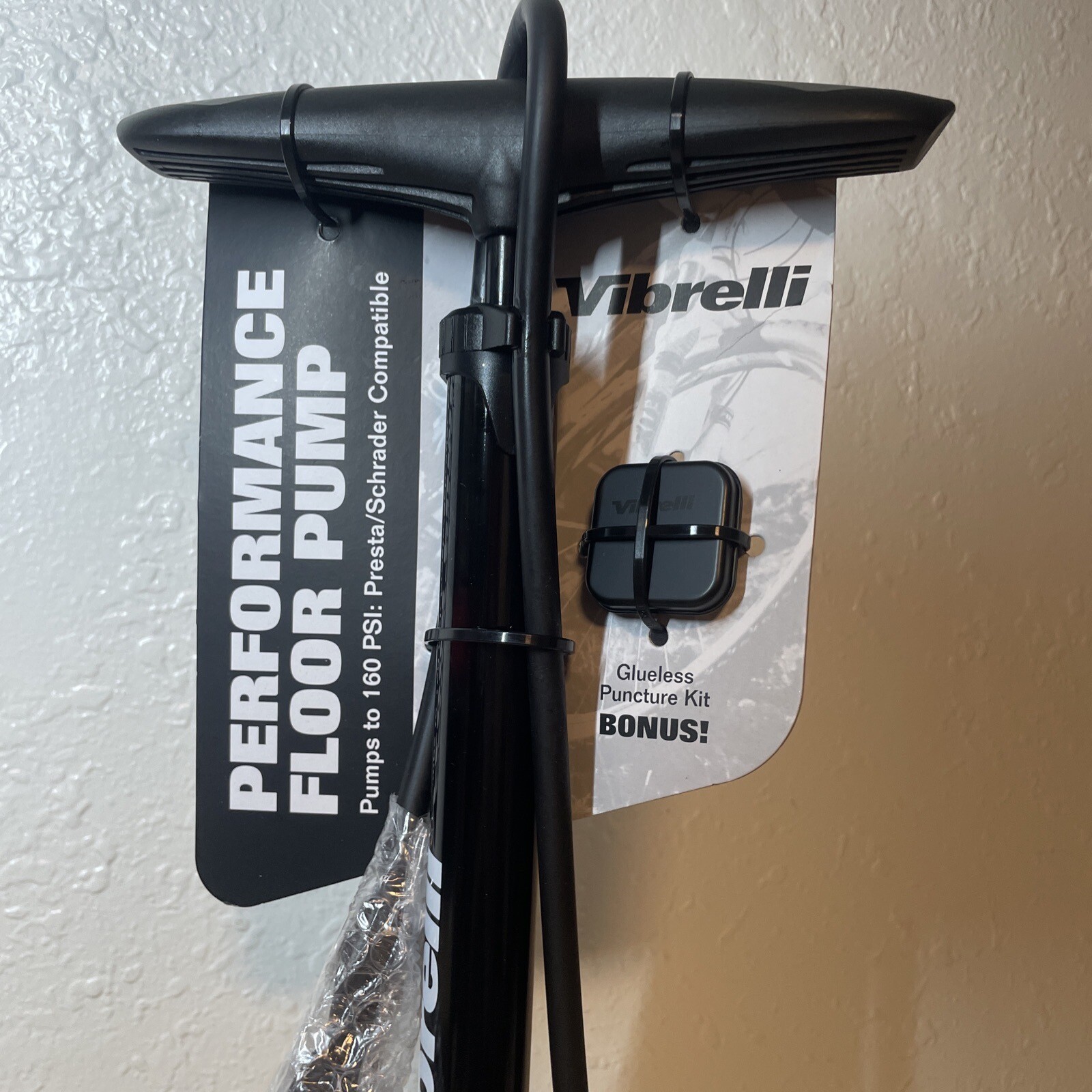 Vibrelli Vibrelli Bike Floor Pump with Gauge High Pressure 160 PSI Presta... 637057979593 eBay